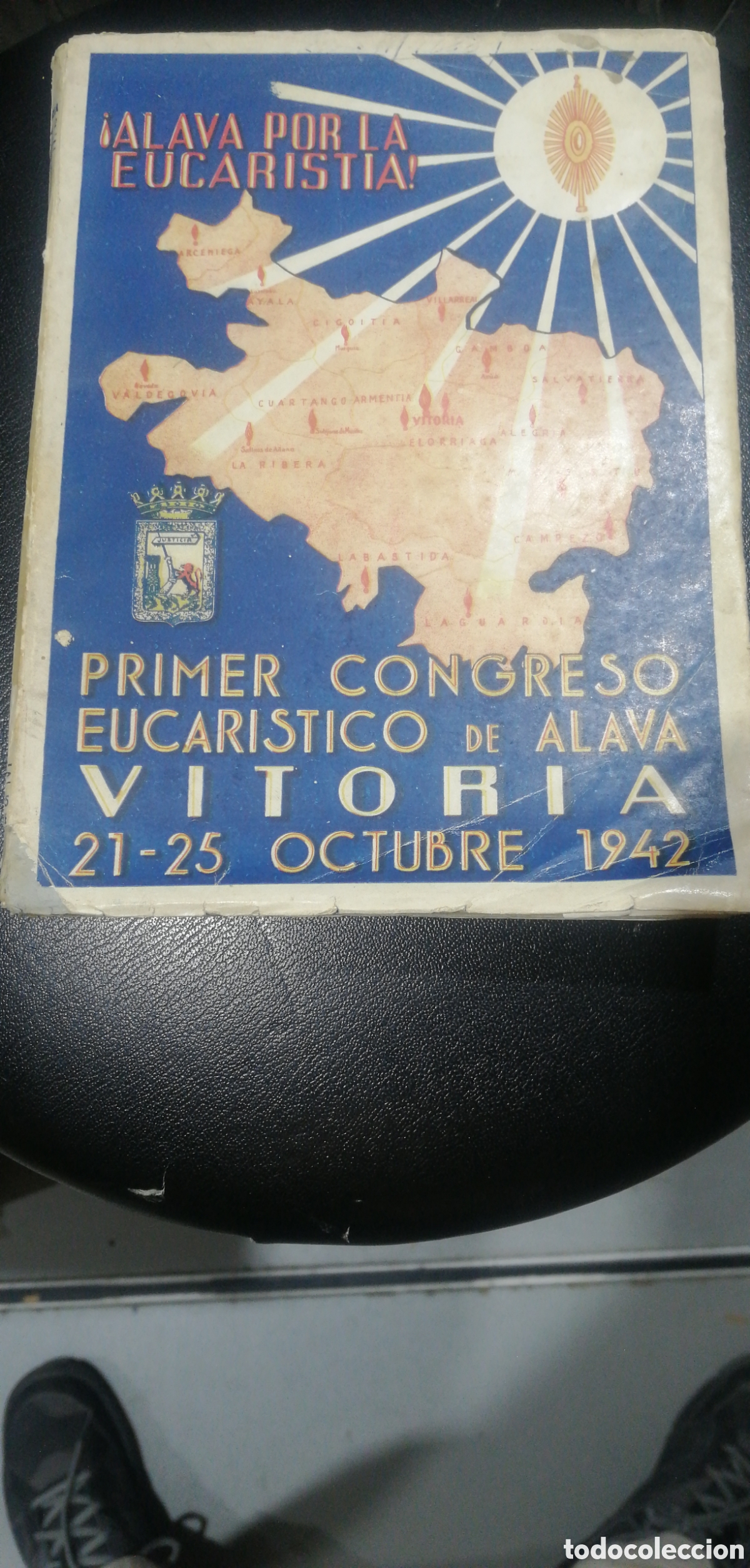 Libri di seconda mano: Alava por la Eucarist&iacute;a. Primer congreso eucar&iacute;stico de Alava. Vitoria 21-25 octubre 1942. In 4&ordm; rus