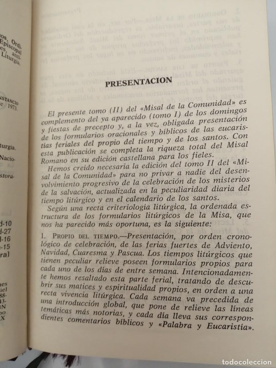 Libros de segunda mano: MISAL DE LA COMUNIDAD - Foto 4