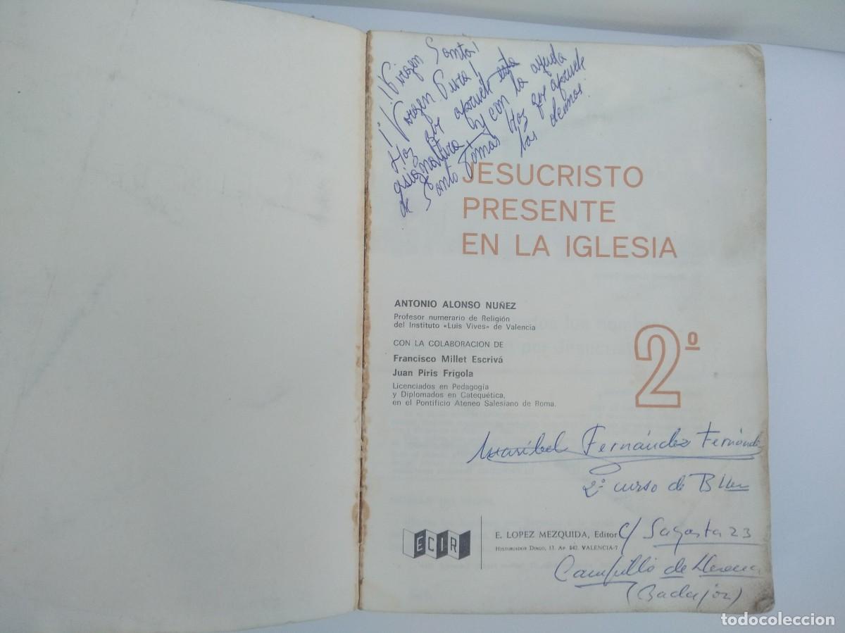 Libros de segunda mano: Libro Jesucristo presente en la iglesia- Ecir - Foto 5