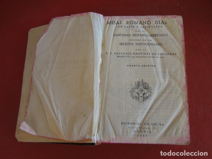 misal romano diario - latín y castellano - p. a - Compra venta en  todocoleccion