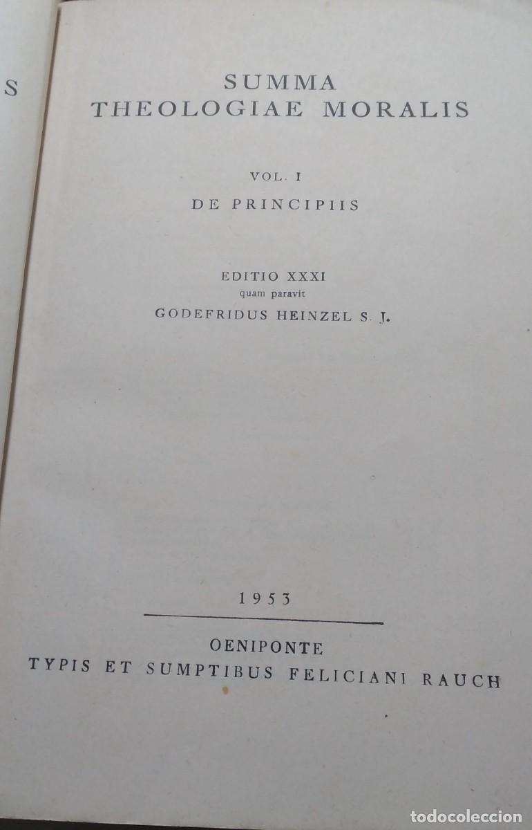 Libros de segunda mano: SUMMA THEOLOGIAE MORALIS- - Foto 2
