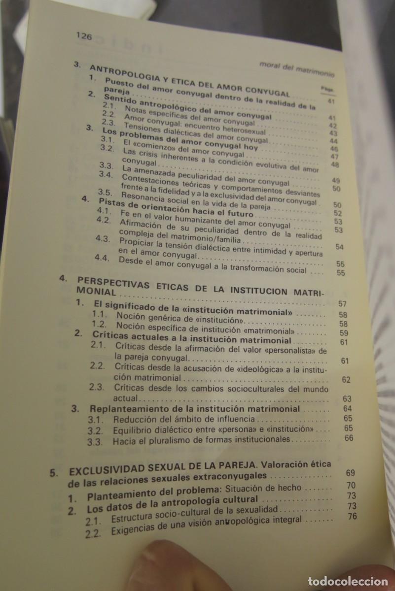 Libros de segunda mano: Moral del Matrimonio. Vidal - Foto 3