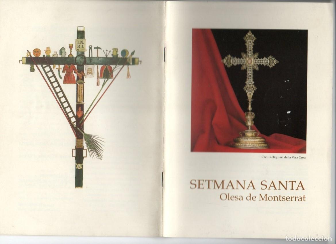 Libros de segunda mano: SEMANA SANTA DE OLESA DE MONTSERRAT. PARROQUIA DE SANTA MARIA.
