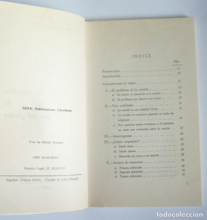 Libros de segunda mano: LA ORACION DE LOS RELIGIOSOS - BASILIO RUEDA - Foto 2