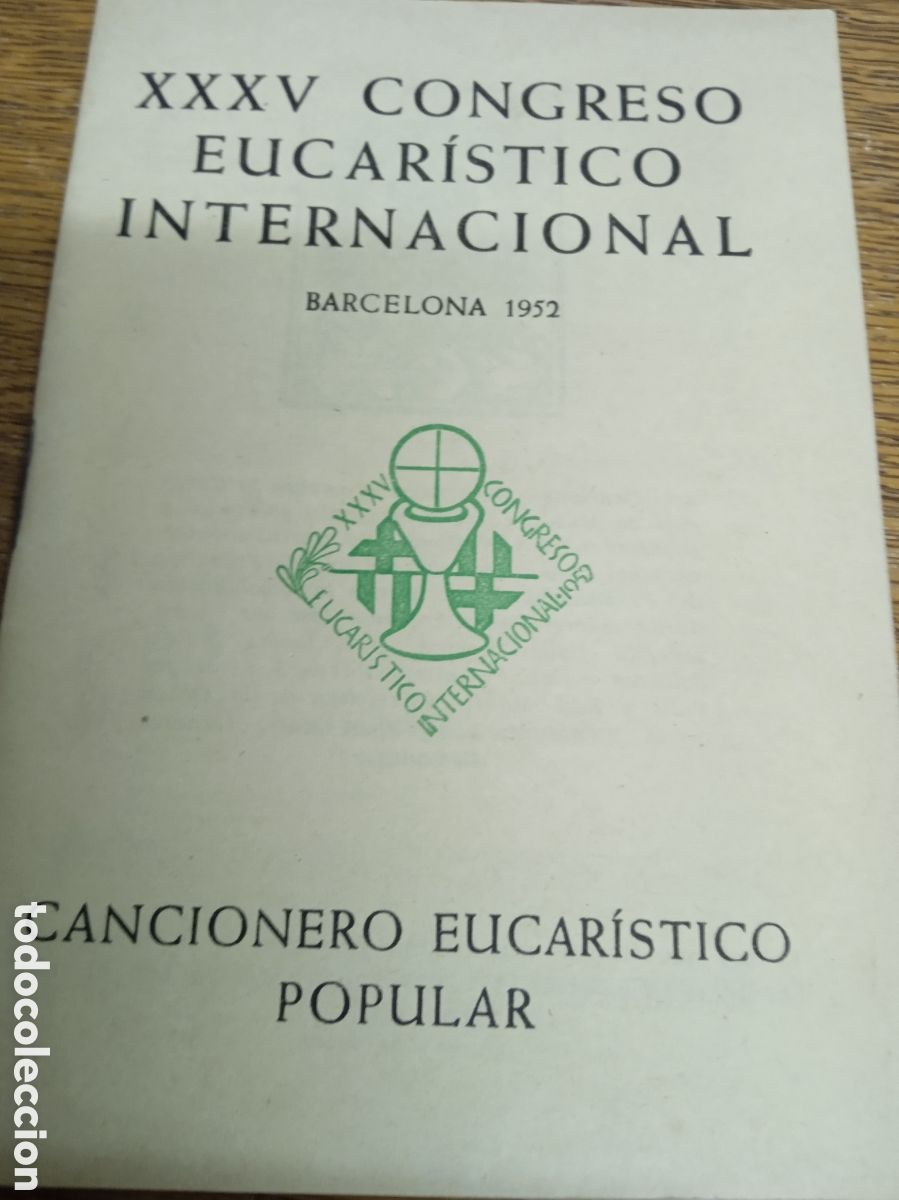 Libros de segunda mano: Mini libro religioso XXXV CONGRESO EUCARISTICO INTERNACIONAL Barcelona 1952 cancionero popular