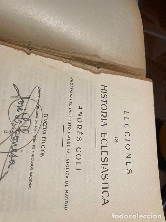 Libros de segunda mano: LECCIONES DE HISTORIA ECLESIASTICA, Andres Coll - Foto 2