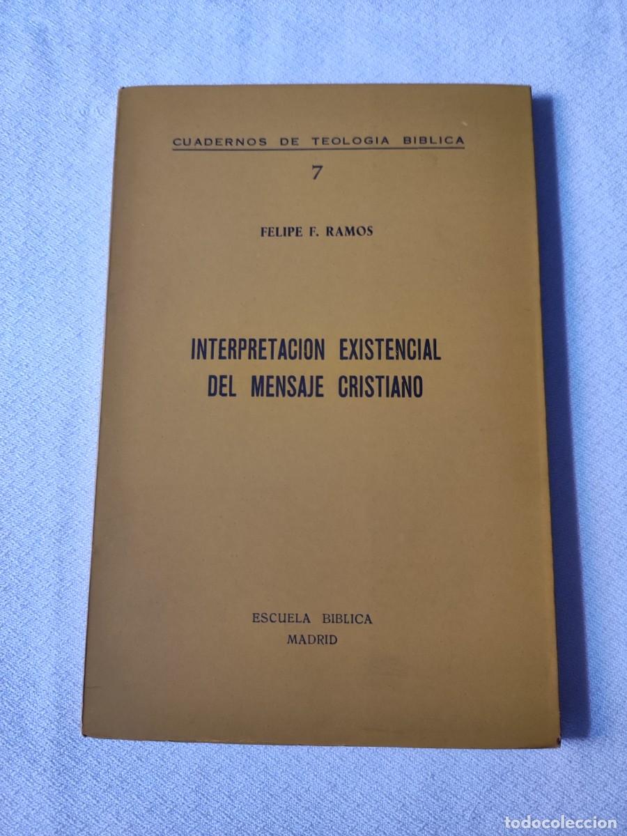 Gebrauchte B&uuml;cher: Interpretaci&oacute;n existencial del mensaje cristiano. Cuadernos de Teolog&iacute;a b&iacute;blica 7.