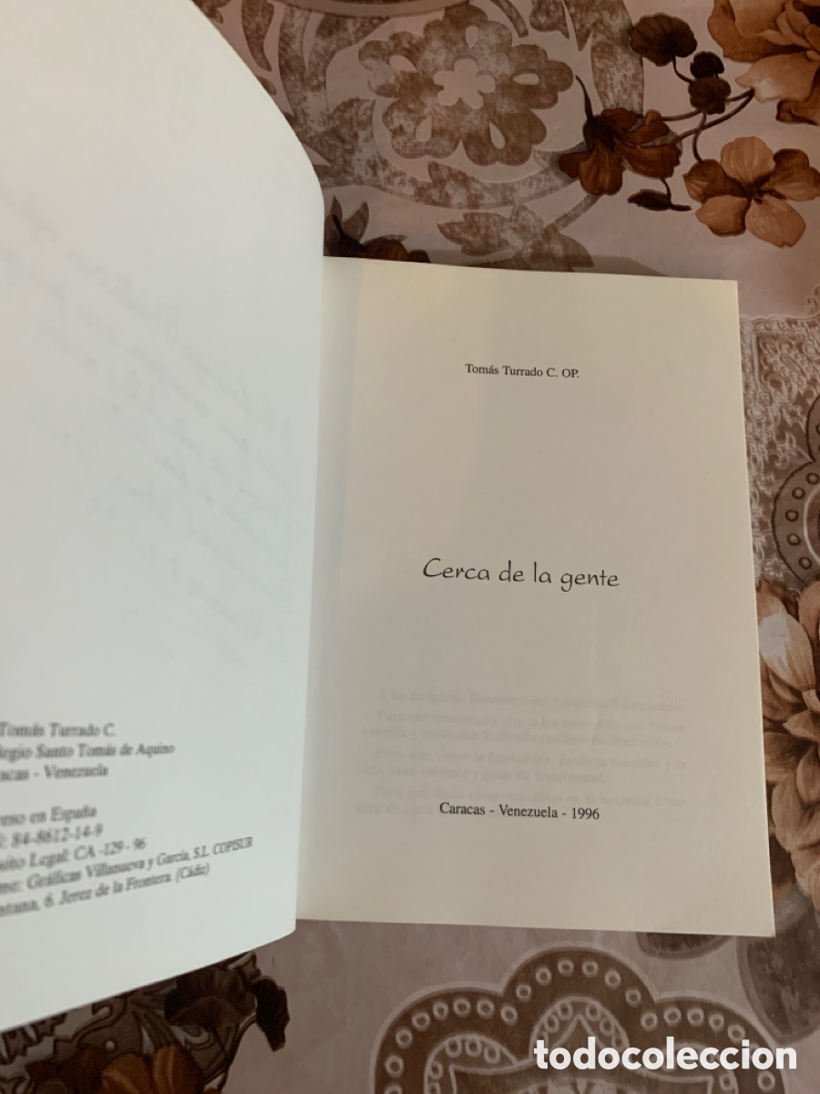 Libros de segunda mano: Cerca de la gente. Tom&aacute;s Turrado C. - Foto 3