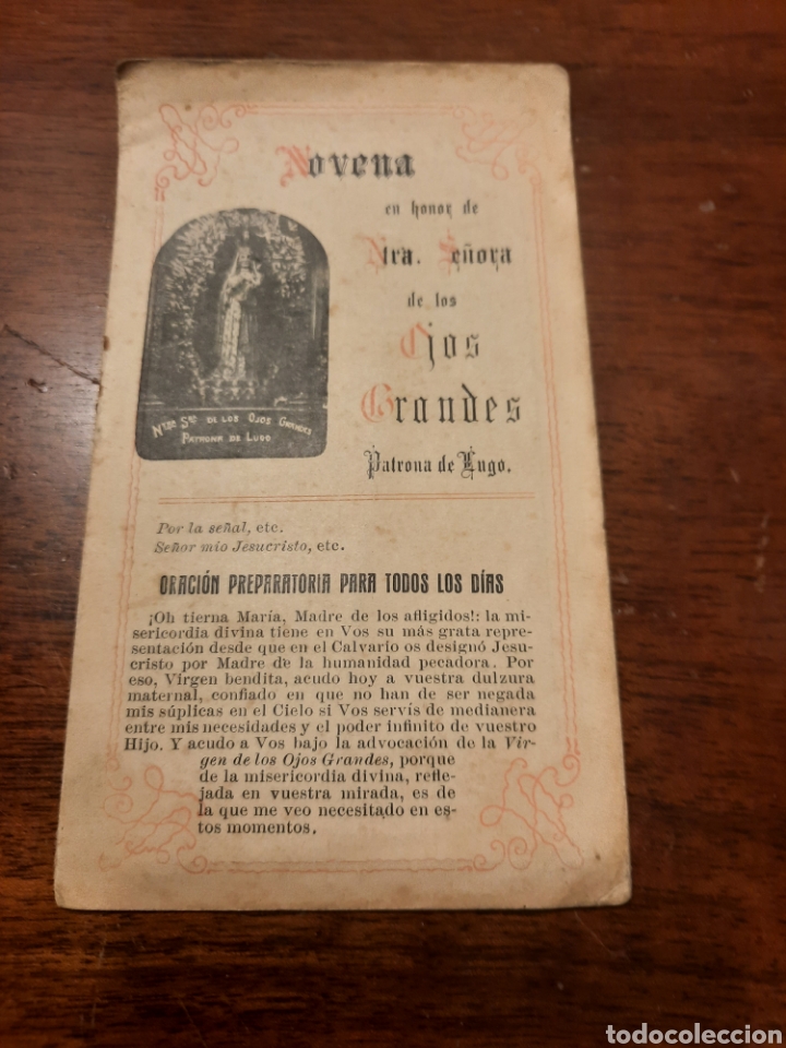Libros de segunda mano: NOVENA NTRA SE&Ntilde;ORA DE LOS OJOS GRANDES