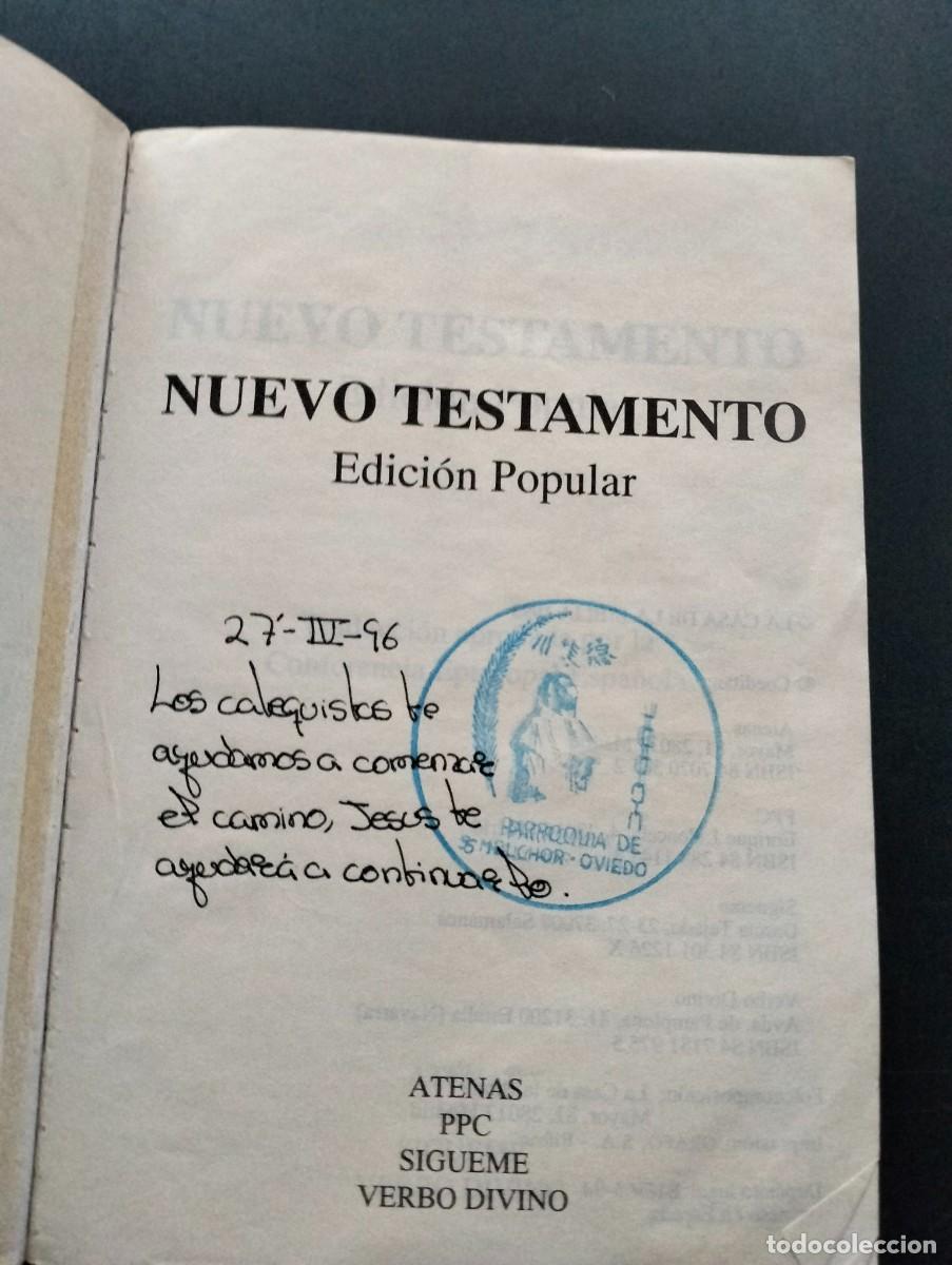 Libros de segunda mano: Nuevo testamento. Edici&oacute;n popular. 1994 - Foto 2