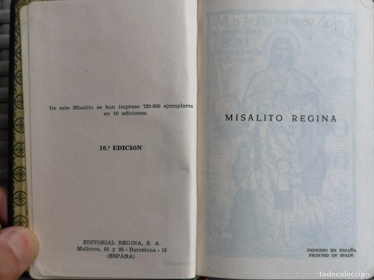 Libros de segunda mano: LIBRO - MISALITO REGINA - de P. LUIS RIBERA - 10 Edici&oacute;n - Foto 3