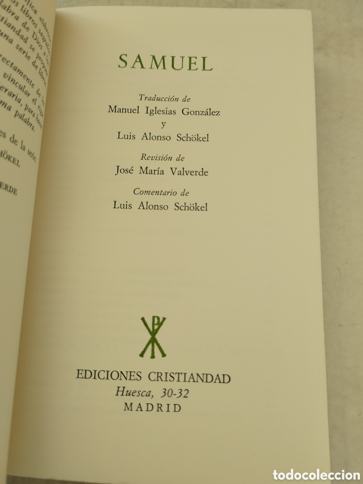 Libros de segunda mano: SAMUEL/LOS LIBROS SAGRADOS - Foto 2