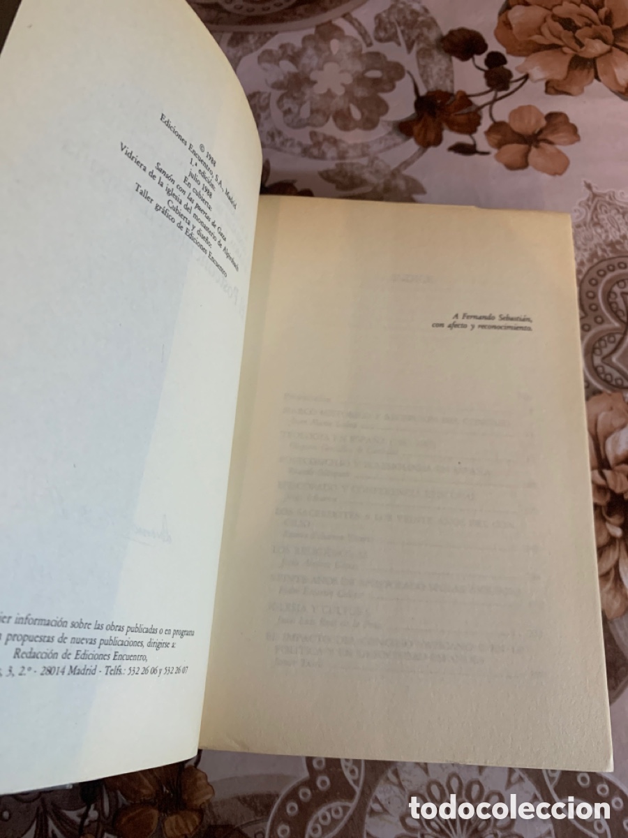 Libros de segunda mano: El Postconcilio en Espa&ntilde;a. Juan M. Loboa. - Foto 3