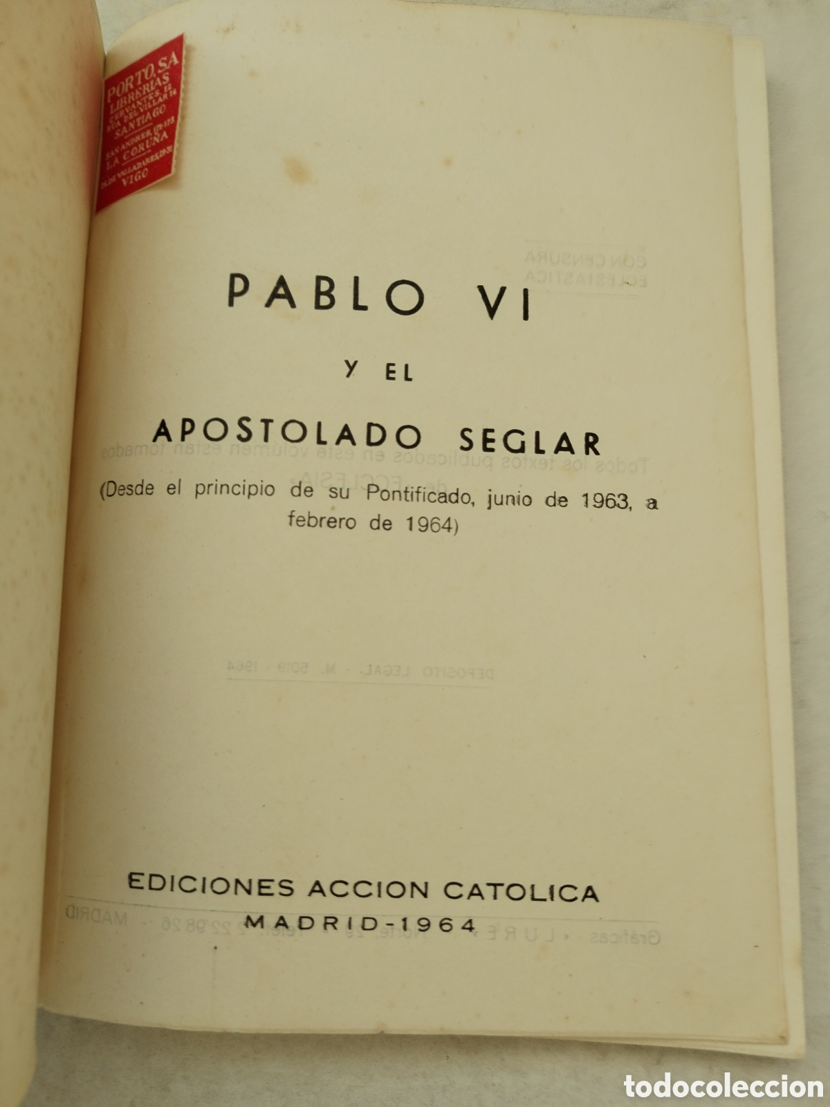 Libros de segunda mano: PABLO VI Y EL APOSTOLADO SEGLAR - Foto 2