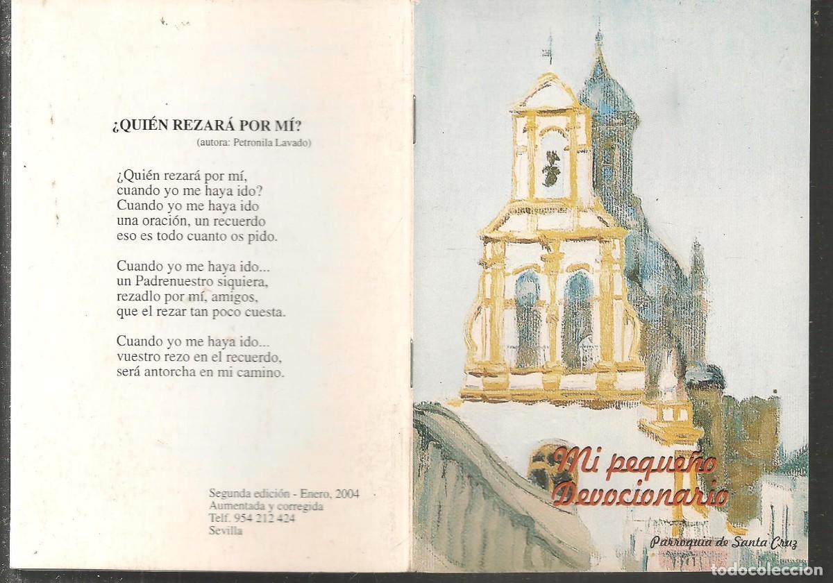 Libros de segunda mano: MI PEQUE&Ntilde;O DEVOCIONARIO. PARROQUIA DE SANTA CRUZ. SEVILLA, 2004.(V/1/C1)