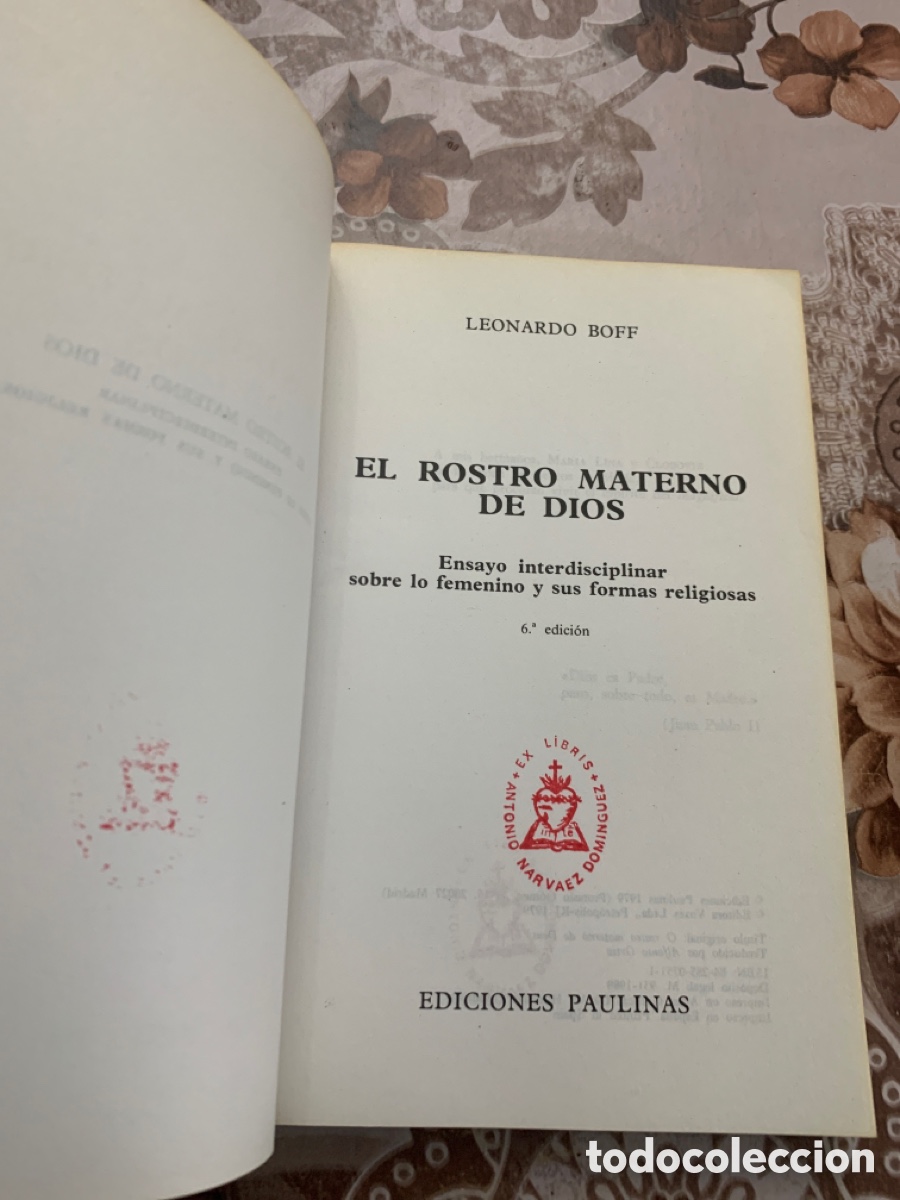 Libros de segunda mano: El rostro materno de Dios. Leonardo Boff. - Foto 4