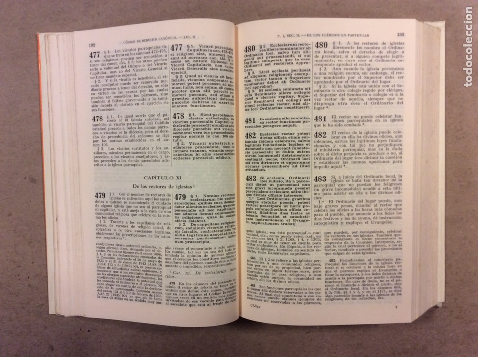 Libros de segunda mano: C&Oacute;DIGO DE DERECHO CAN&Oacute;NICO Y LEGISLACI&Oacute;N COMPLEMENTARIA. VV.AA. BAC 1969 - Foto 4