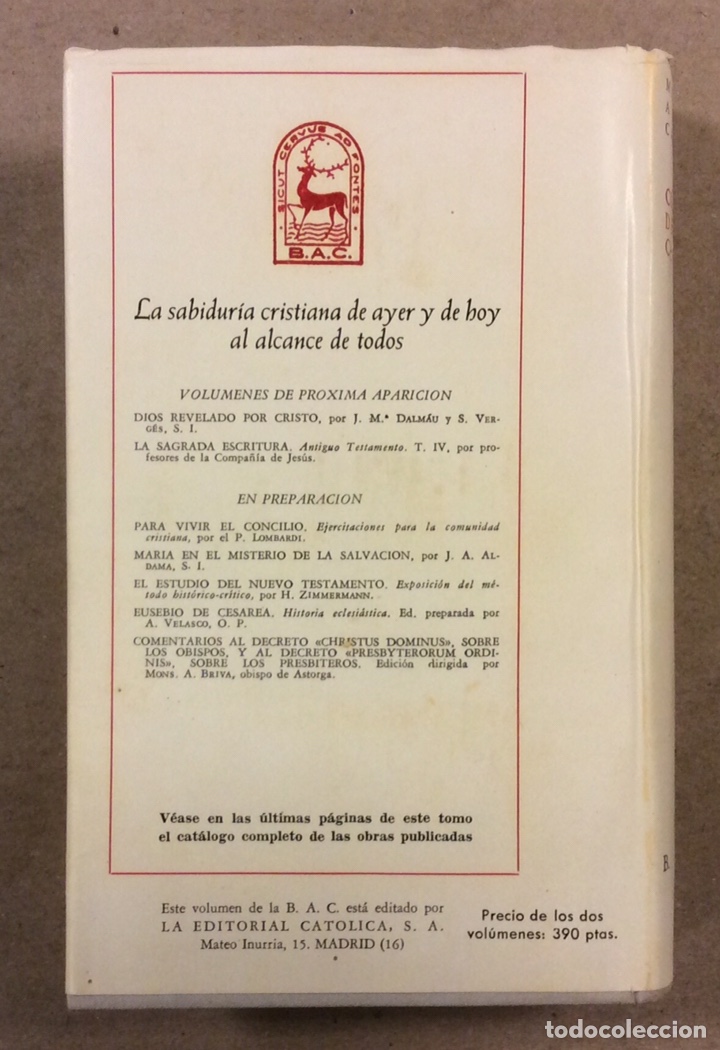 Libros de segunda mano: C&Oacute;DIGO DE DERECHO CAN&Oacute;NICO Y LEGISLACI&Oacute;N COMPLEMENTARIA. VV.AA. BAC 1969 - Foto 8
