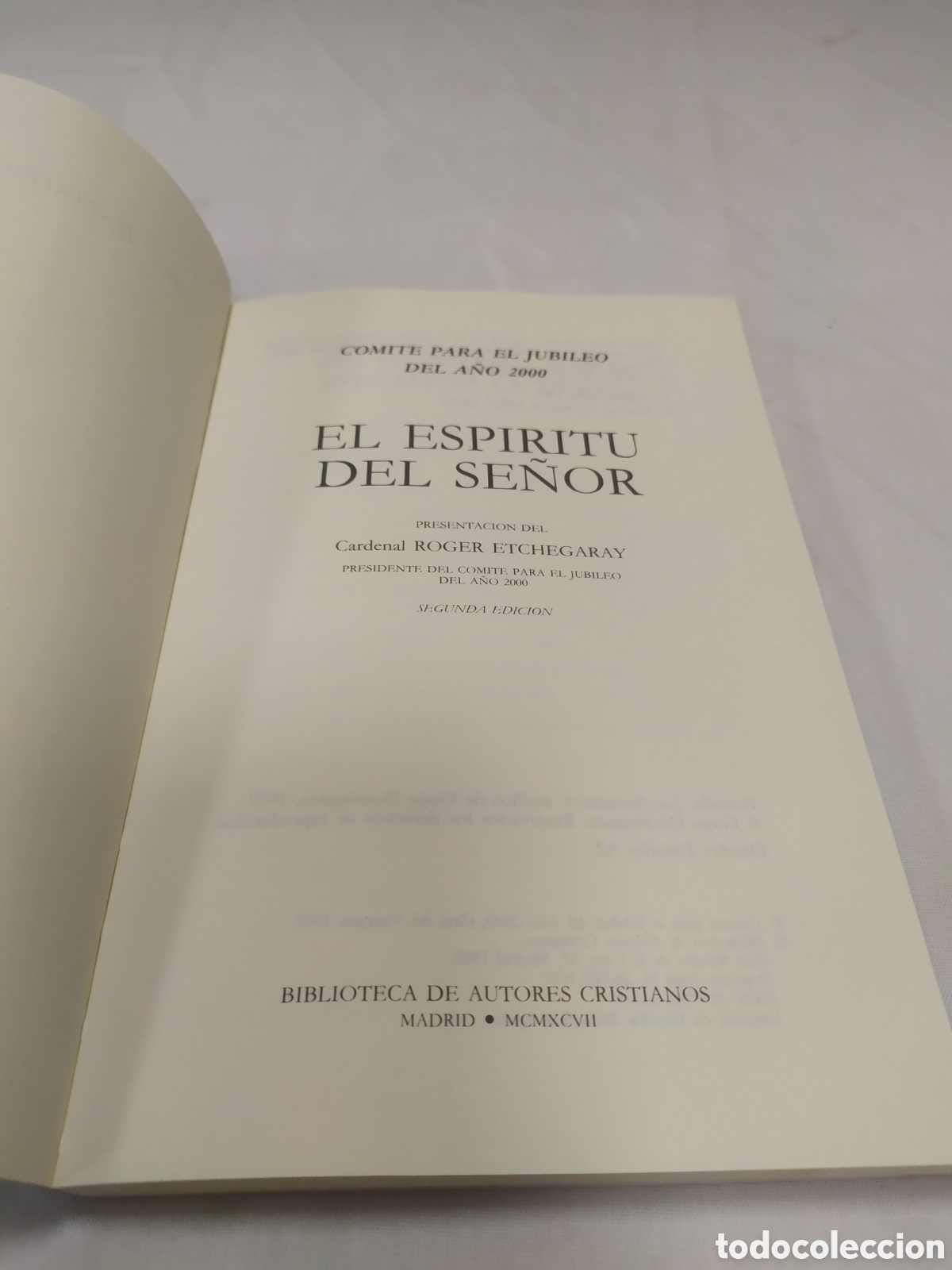 Libros de segunda mano: El esp&iacute;ritu del se&ntilde;or. Comit&eacute; para el jubileo del a&ntilde;o 2000, 1997 - Foto 3