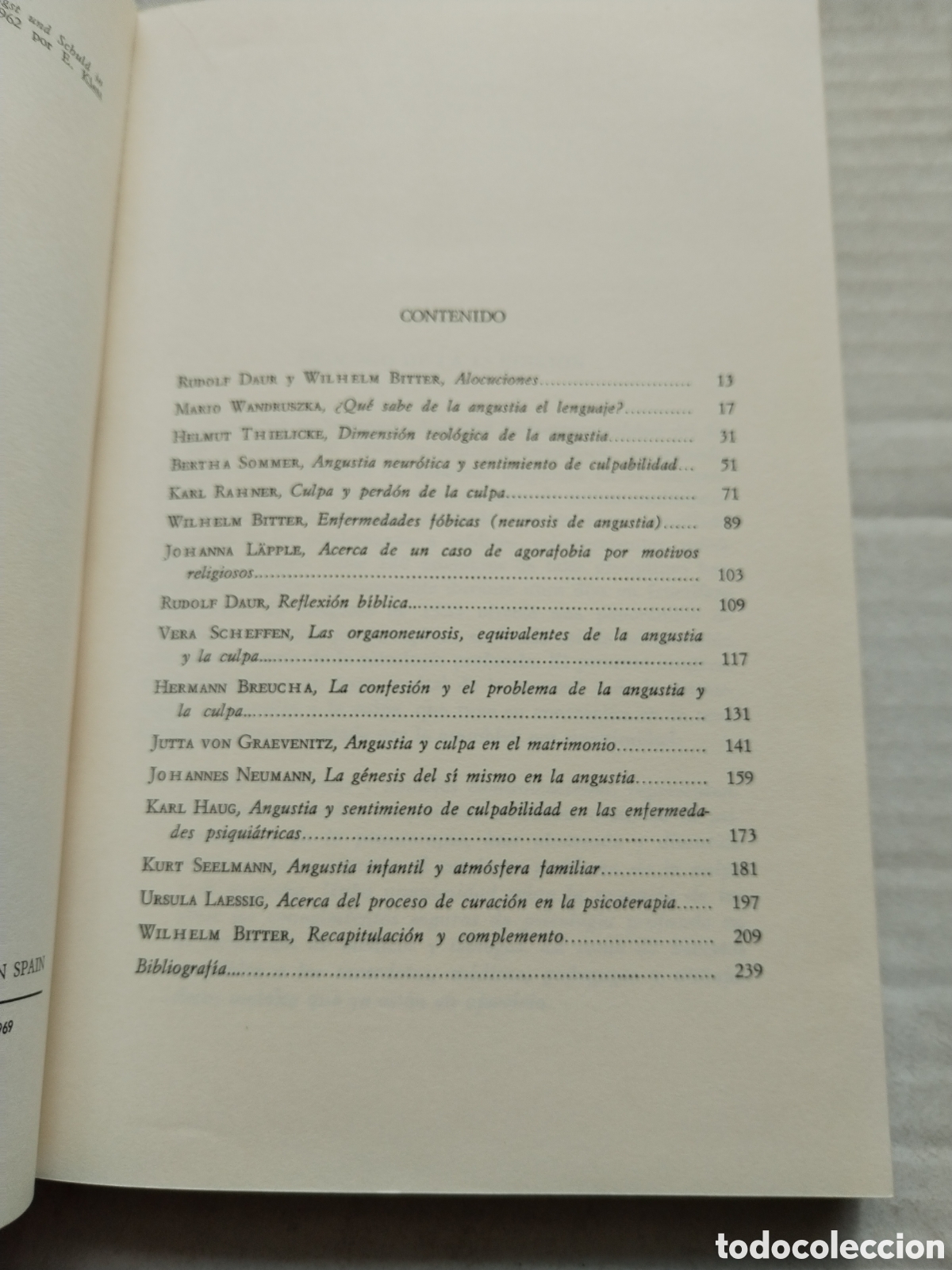 Libros de segunda mano: ANGUSTIA Y PECADO/WILHELM BITTER - Foto 3