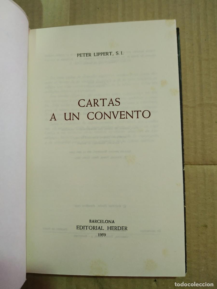 Libros de segunda mano: Cartas a un Convento - Peter Lippert. Herder - Foto 4