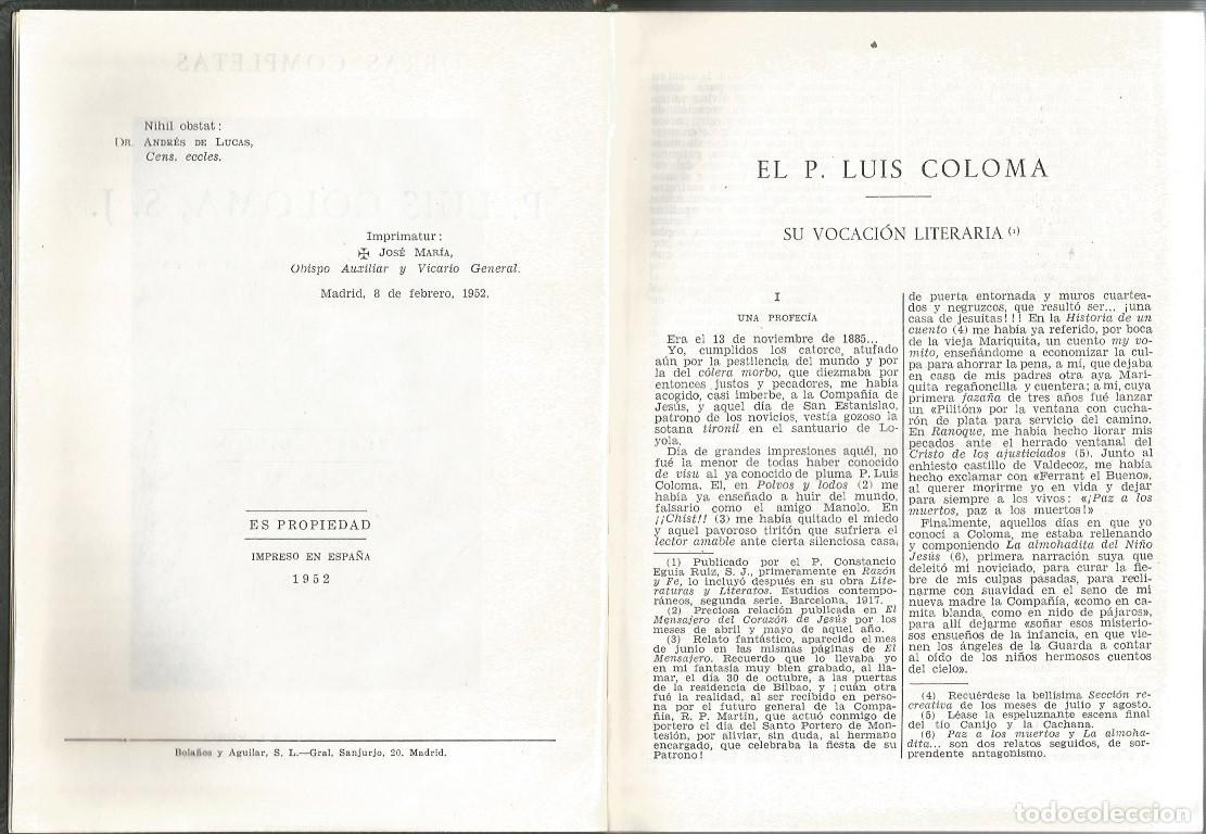 Libros de segunda mano: OBRAS COMPLETAS DEL P. LUIS COLOMA - Foto 3