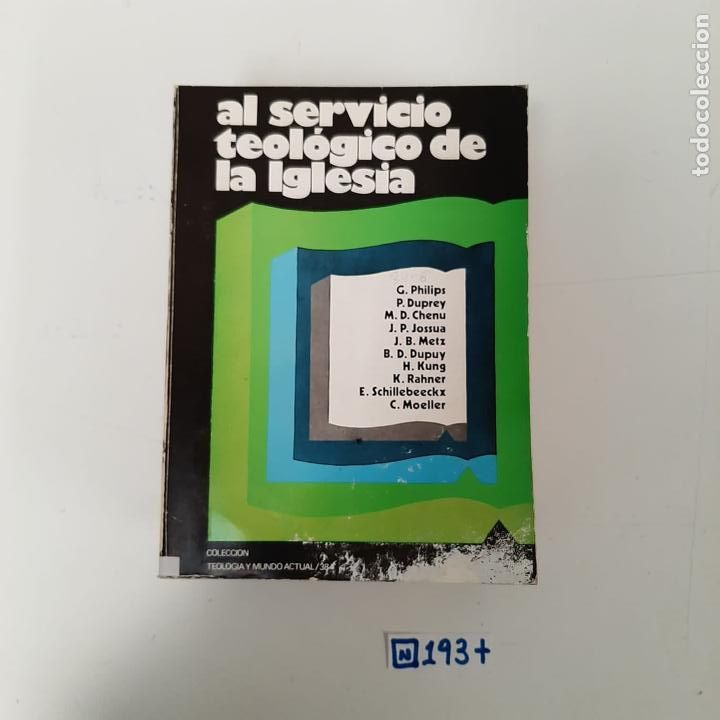 Libros de segunda mano: Al servicio teol&oacute;gico de la iglesia - Foto 1