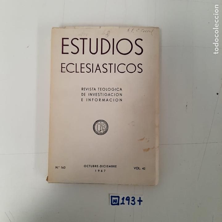 Libros de segunda mano: Estudios eclesi&aacute;sticos - Foto 1