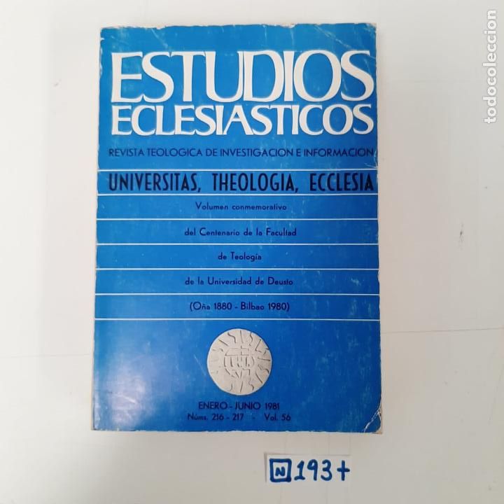 Libros de segunda mano: Estudios eclesi&aacute;sticos - Foto 1