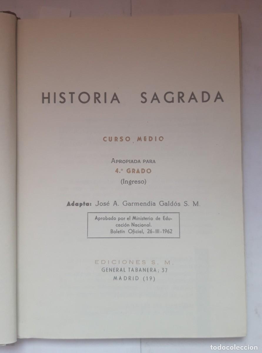 Libros de segunda mano: HISTORIA SAGRADA. EDICIONES S.M. 1961 - Foto 2