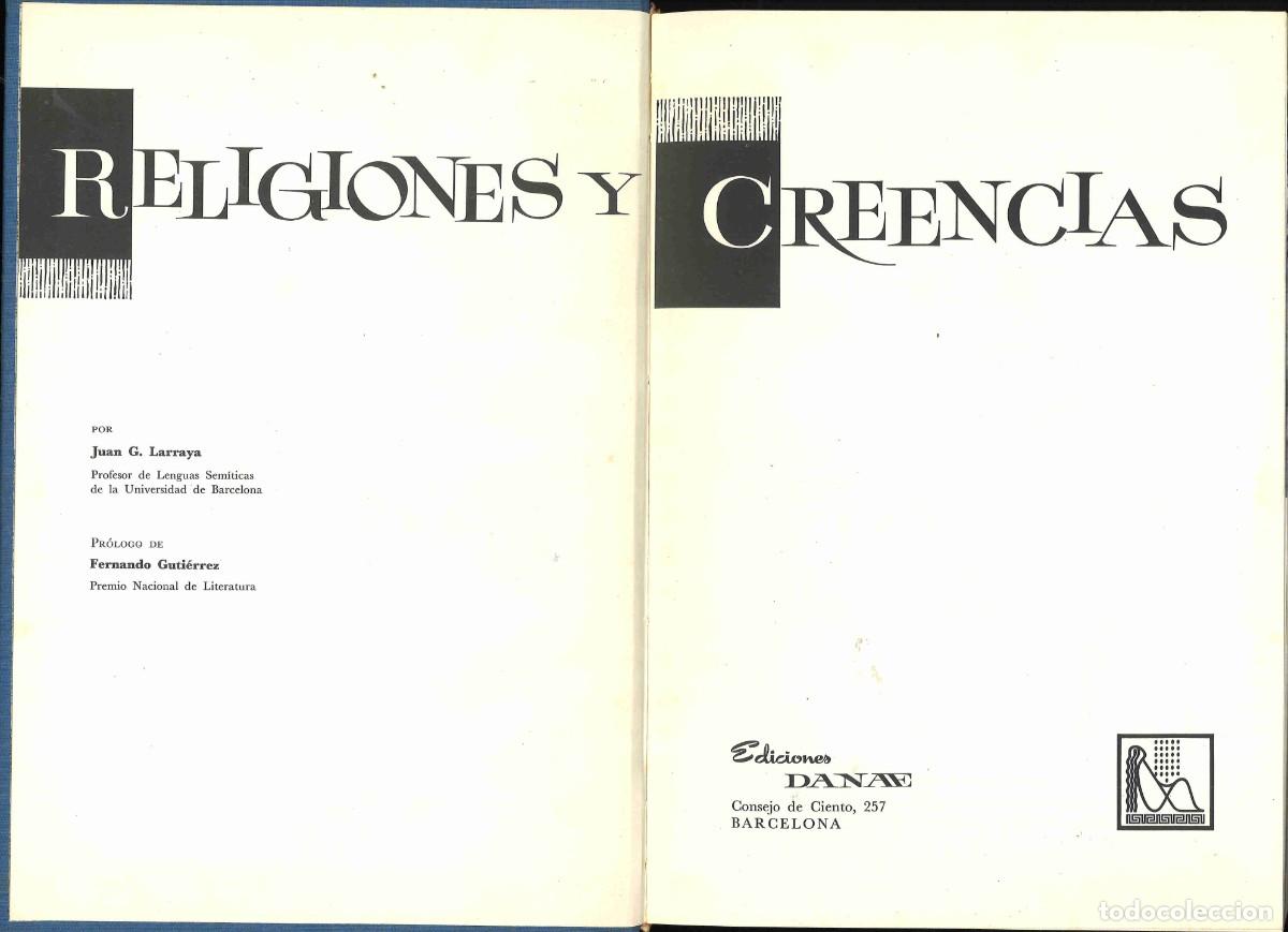 Libros de segunda mano: Religiones y creencias. Juan G.Larraya. Danae. 1966 - Foto 1