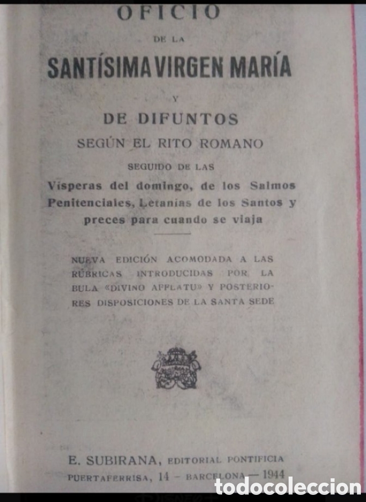 Libros de segunda mano: ANTIGUO MISAL (A&Ntilde;O 1944) - Foto 2