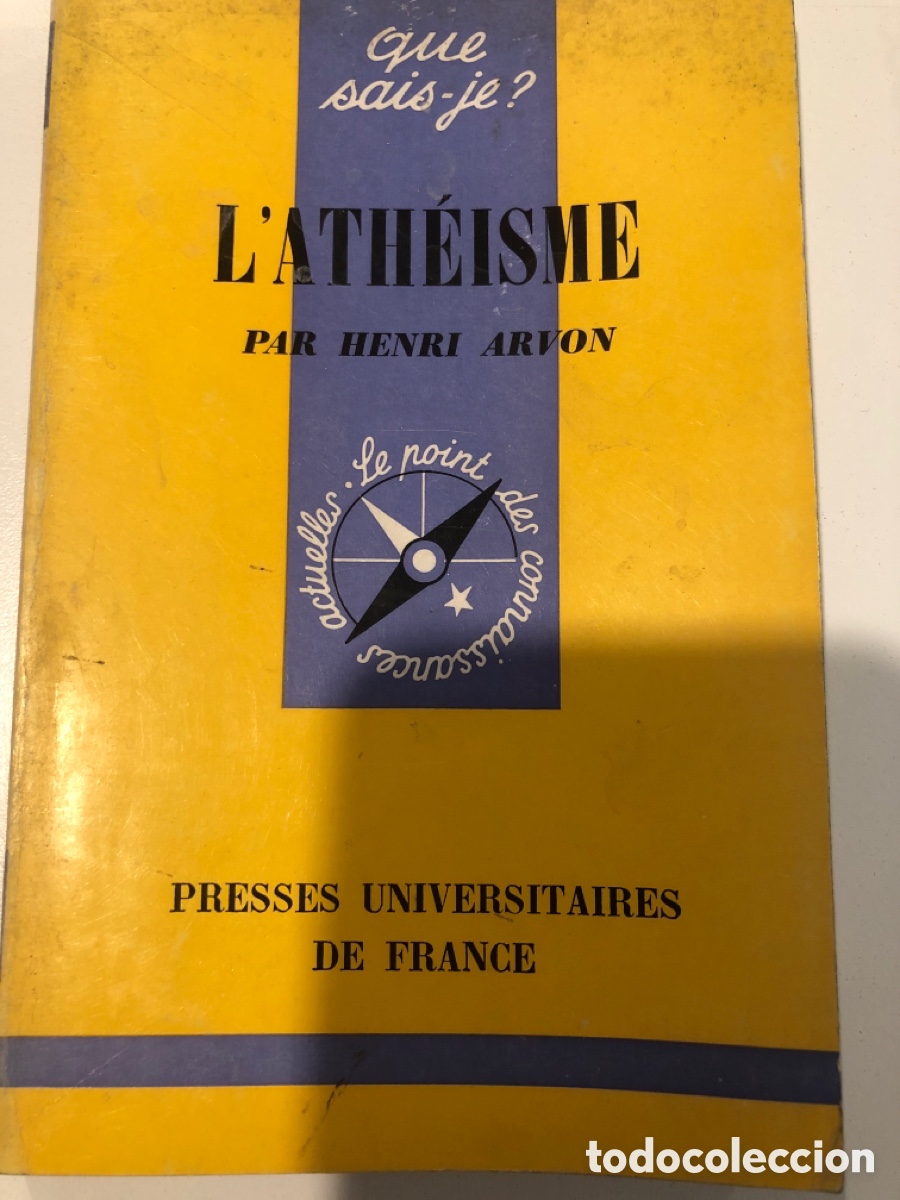 Libros de segunda mano: L&rsquo;ath&egrave;isme par Henri Arvon. - Foto 1