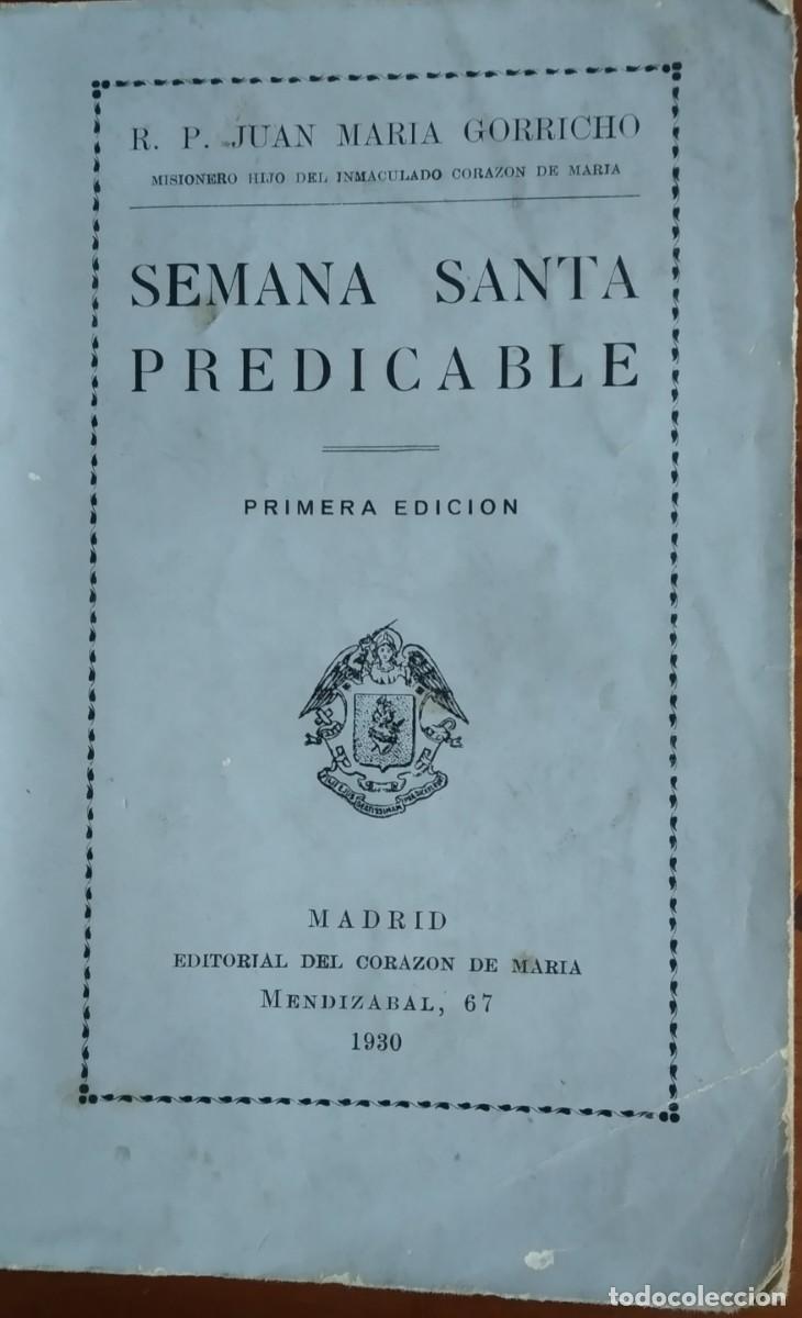 Libros de segunda mano: SEMANA SANTA PREDICABLE - Foto 1