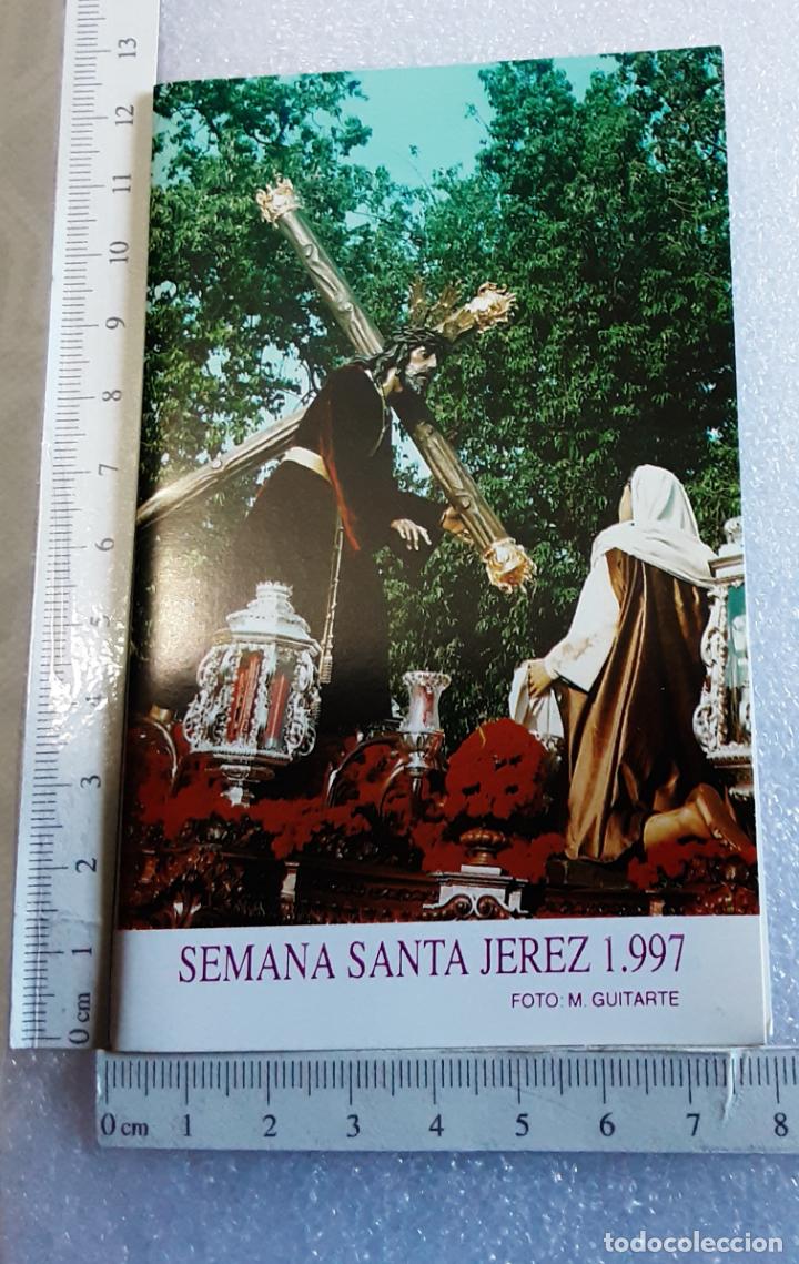 Libros de segunda mano: peque&ntilde;o d&iacute;ptico con los HORARIOS E ITINERARIOS SEMANA SANTA SDE JEREZ DE LA FRONTERA 1997