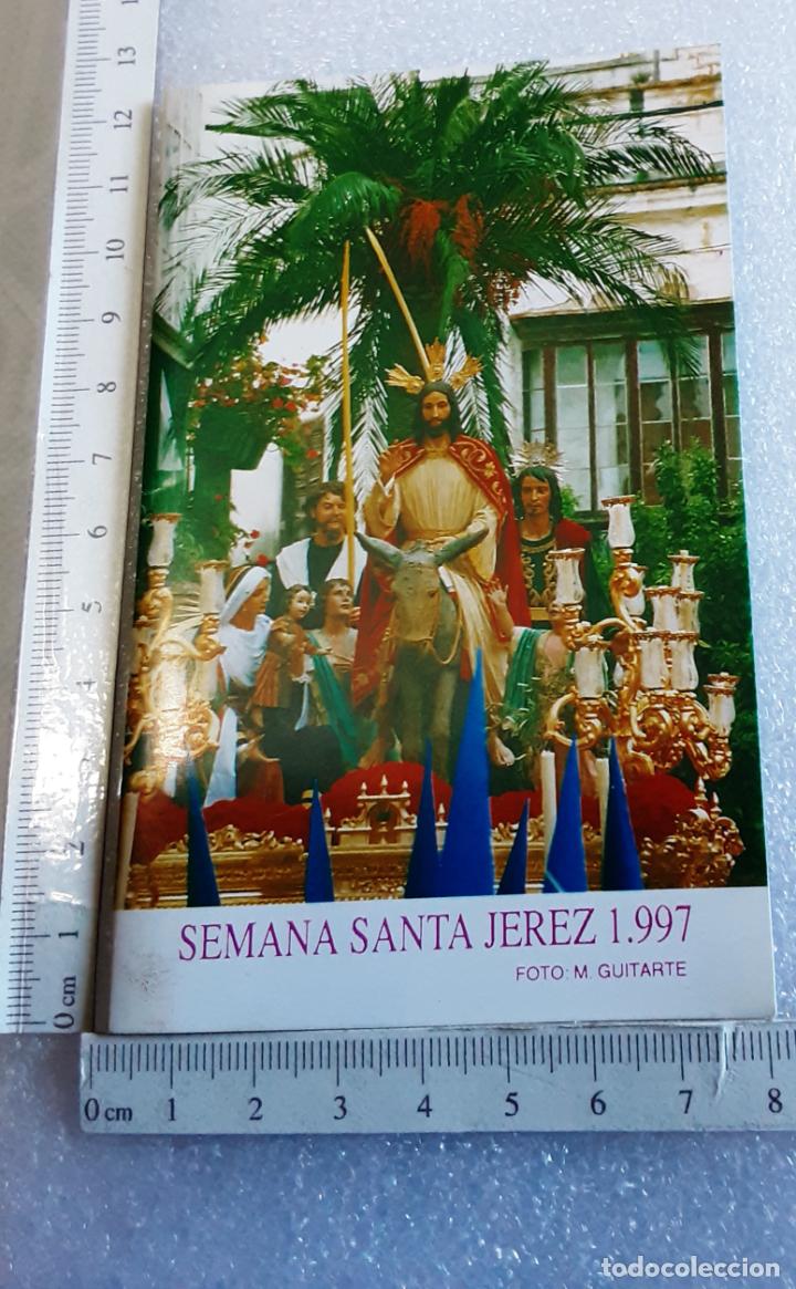 Libros de segunda mano: peque&ntilde;o d&iacute;ptico con los HORARIOS E ITINERARIOS SEMANA SANTA SDE JEREZ DE LA FRONTERA 1997