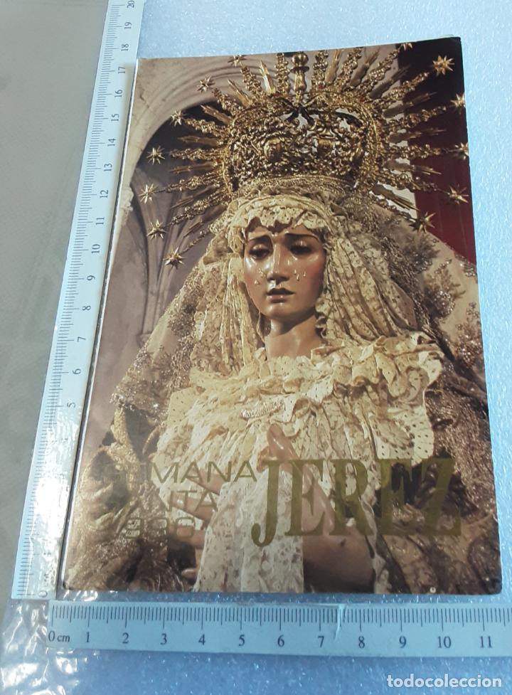 Libros de segunda mano: peque&ntilde;o d&iacute;ptico con los HORARIOS E ITINERARIOS SEMANA SANTA DE JEREZ DE LA FRONTERA 1996