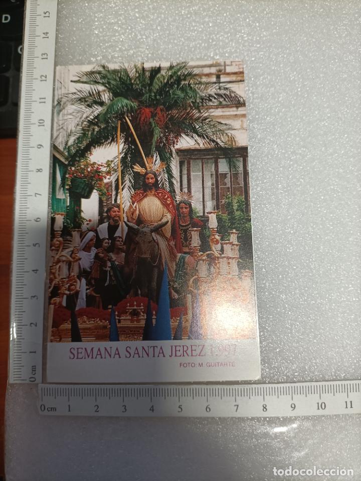 Libros de segunda mano: peque&ntilde;o d&iacute;ptico con los HORARIOS E ITINERARIOS SEMANA SANTA DE JEREZ DE LA FRONTERA 1997