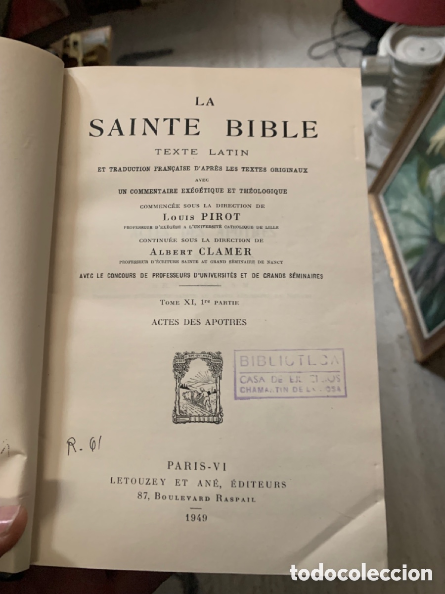 Libros de segunda mano: LA SAINTE BIBLE - 1949 - Foto 2