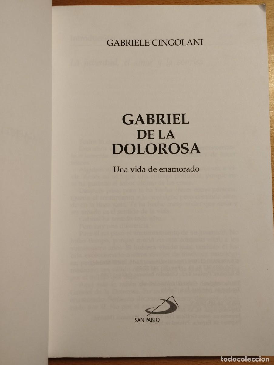 Libros de segunda mano: GABRIEL DE LA DOLOROSA (GABRIELE CINGOLANI) - Foto 2