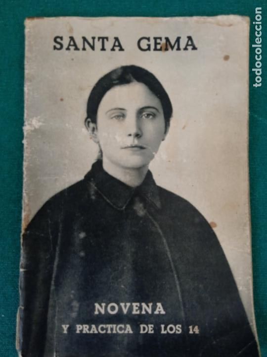 Libri di seconda mano: SANTA GEMA NOVENA Y PRACTICA DE LOS 14 - EDICIONES EL PASIONARIO -1968 - 62 pag.
