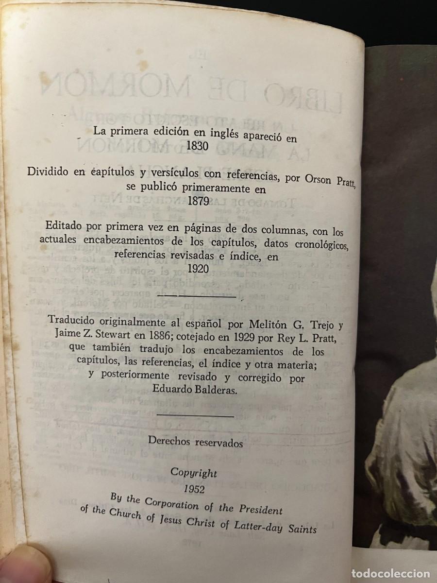 Libros de segunda mano: EL LIBRO DE MORM&Oacute;N. UTAH, 1972. PAGS: 595 - Foto 4