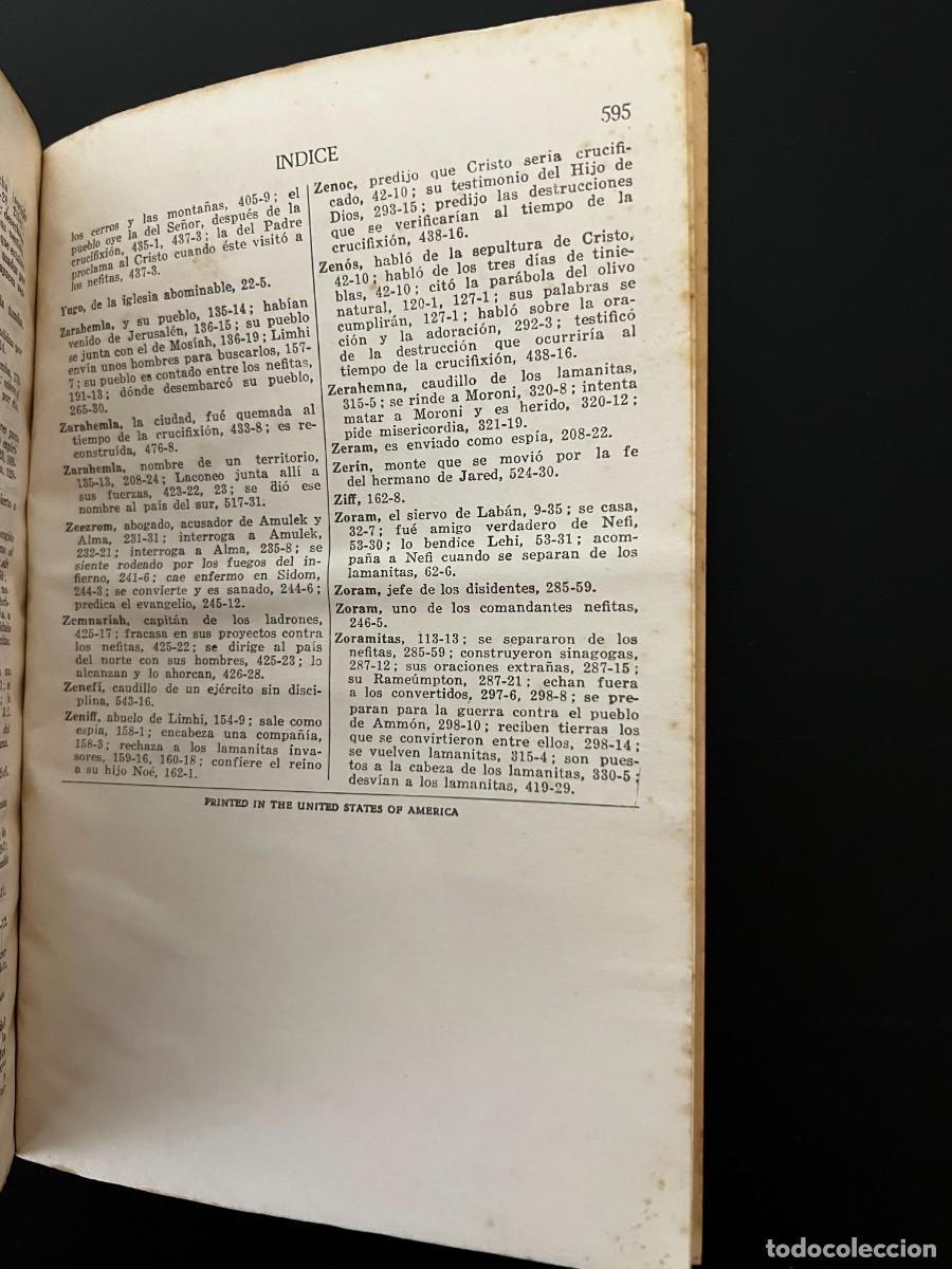 Libros de segunda mano: EL LIBRO DE MORM&Oacute;N. UTAH, 1972. PAGS: 595 - Foto 6