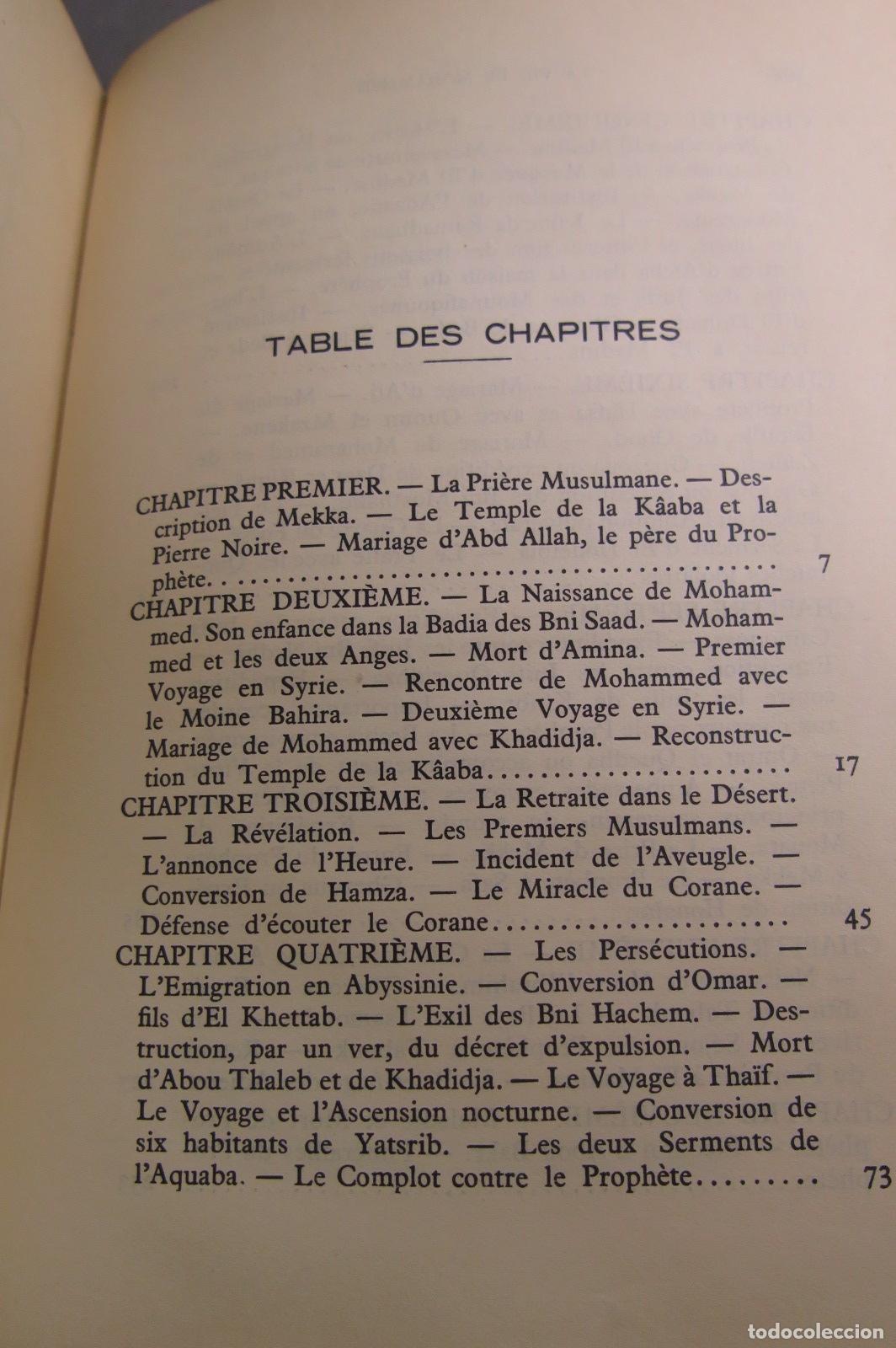 Libros de segunda mano: La vie de Mohammed prophete d&acute;Allah. DINET E. - Foto 3