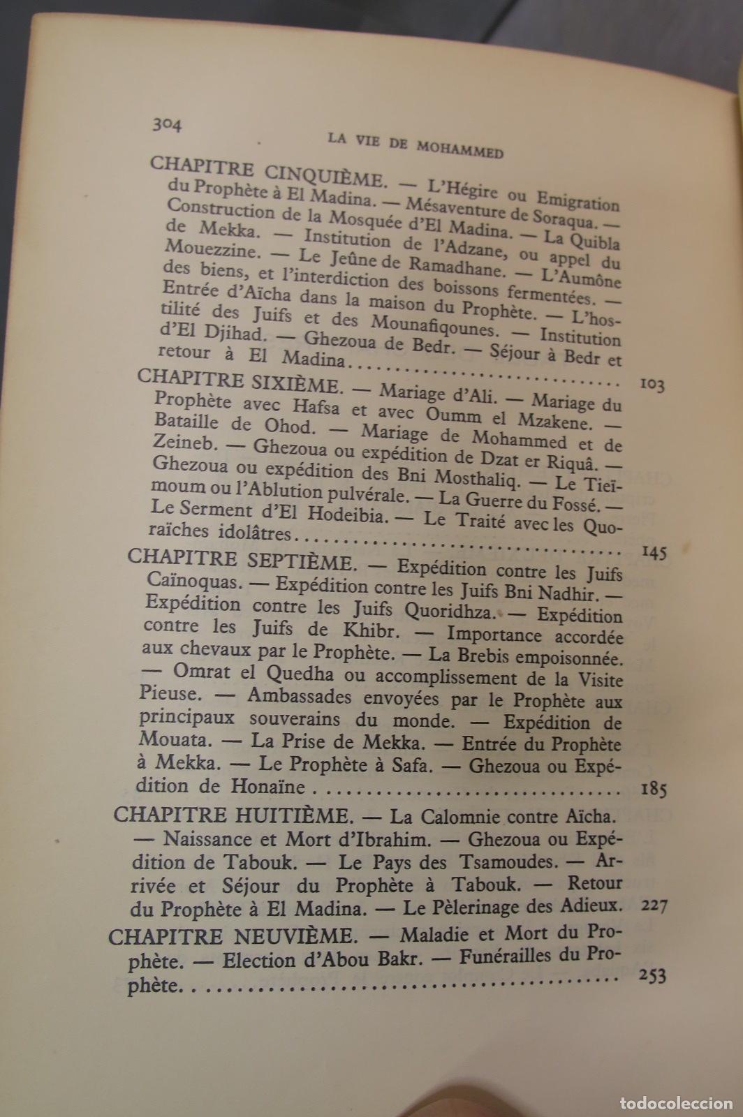 Libros de segunda mano: La vie de Mohammed prophete d&acute;Allah. DINET E. - Foto 4