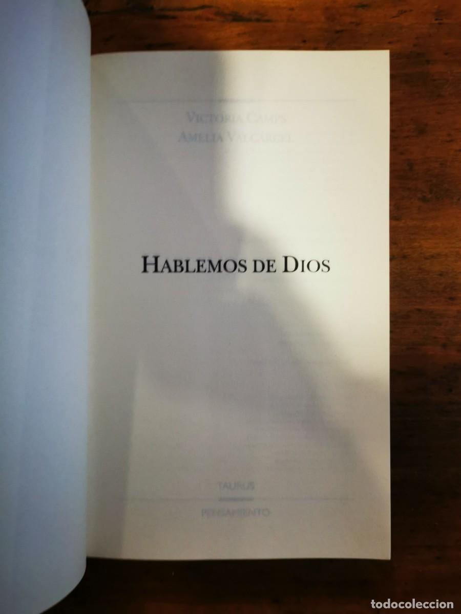 Libros de segunda mano: CAMPS, Victoria. Hablemos de Dios - Foto 2