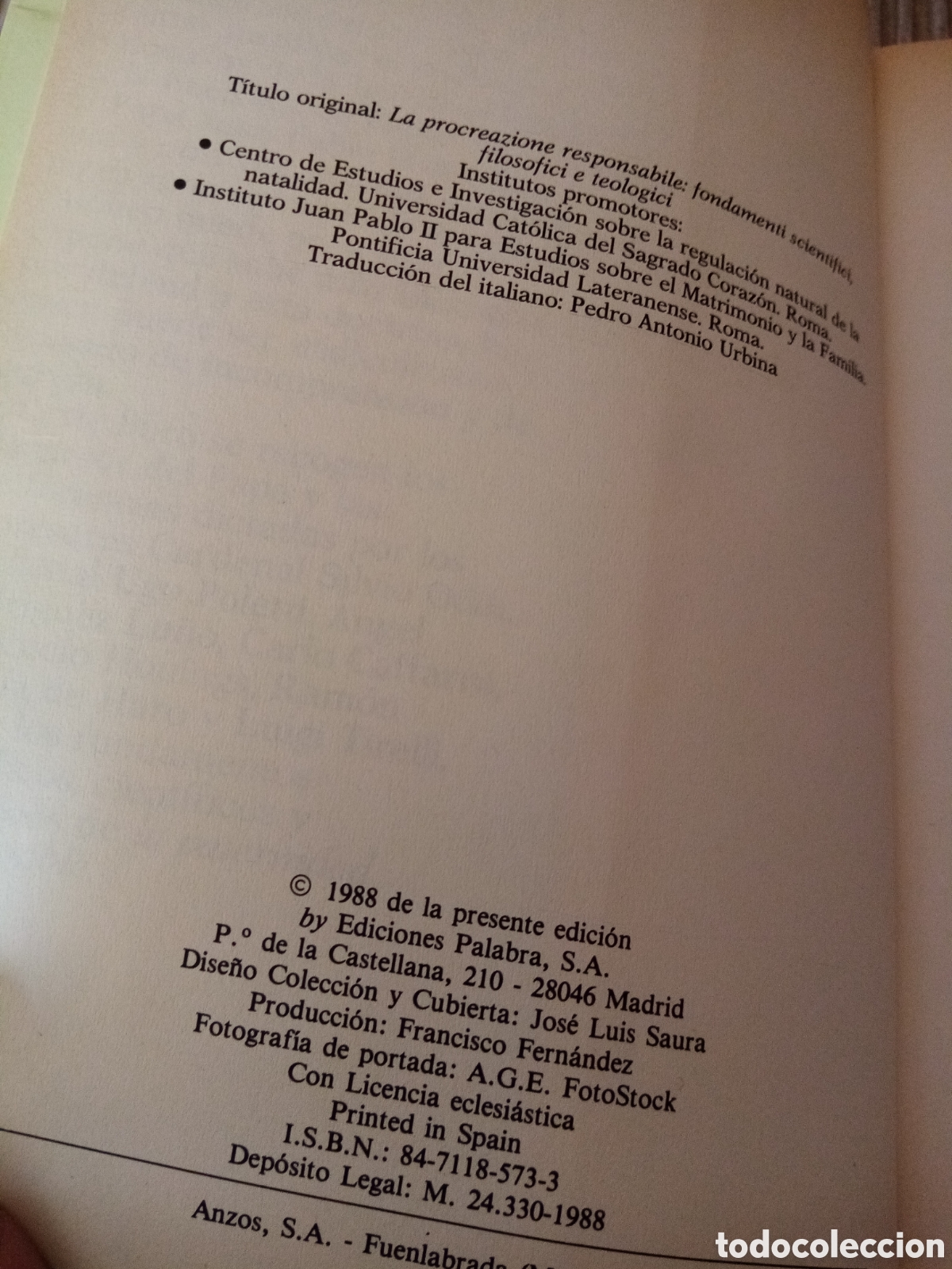 Libros de segunda mano: La paternidad Responsable. Libros mc - Foto 6