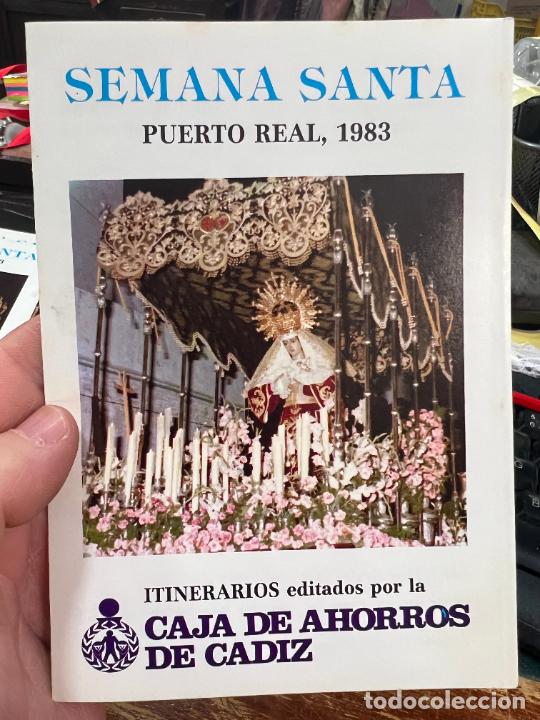 Libros de segunda mano: PROGRAMA ITINERARIO SEMANA SANTA DE PUERTO REAL 1983