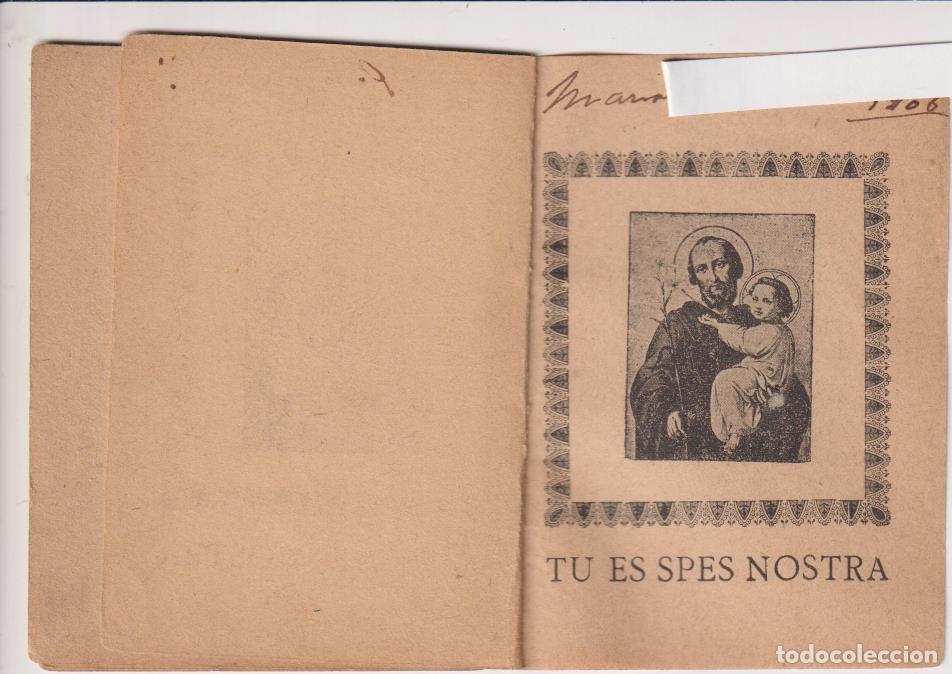 Libros de segunda mano: Tu es Spes Nostra. Devoci&oacute;n Breve al Patriarca Sr. San Jos&eacute;. Sevilla. Escrito, 1906