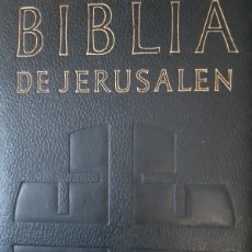 Libros de segunda mano: BIBLIA DE JERUSALEN DESCLEE RARA EDICION DEL AÑO 1969 RELIGION EC TM TAPAS DURAS PIEL. Lote 394618894